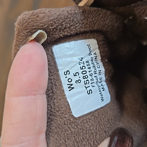 Sperry Syren Gulf Duck Boots Waterproof Winter Rain Womens Size 8.5 Zip Side - Picture 8 of 9